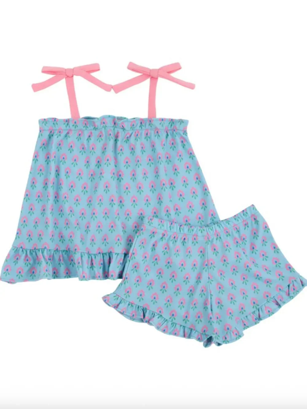 TBBC Beaufort Bonnet Company Sandy's Slumber Set Holly Hills Hand Block - 4T